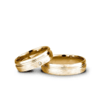 Verighete aur galben mate cu piatra