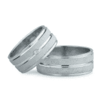 Verighete aur alb cu grosime medie, echilibru ideal greutate