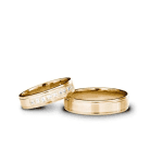 Verighete elegante aur galben 14k