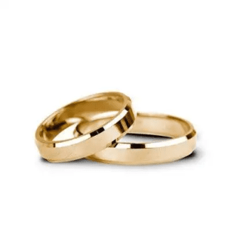 Verighete aur galben mat 4mm