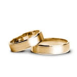 Verigheta cu aur galben mat, margini lucioase