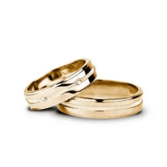 Verigheta aur galben cu piatra simple lucioase 14k