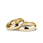 Verighete lucioase aur galben 14k 4.5mm