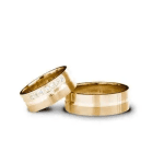 Verighete Aur Galben Mixt Mat și Lucios d610-g