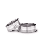 Verighete aur alb cu exterior florentine finish, finisajul florentin