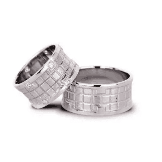 Verighete aur alb cu bandă expandable, extensibilitatea benzii