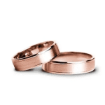 Verighete Aur Roz Simple Model d417-r