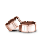 Verighete Elegante Aur Roz cu Pietre d424-r