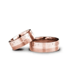 Verighete Aur Roz 7mm cu Model d611-r