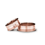 Verighete Aur Roz 7 mm cu Pietre d610-r