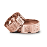 Verighete Aur Roz Model D004-R