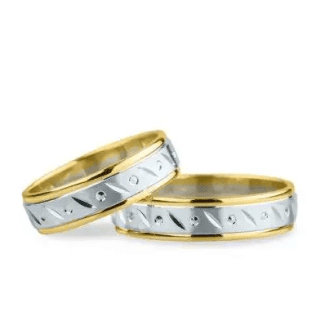 Verighete aur alb cu bandă articulated, articulația mobilă