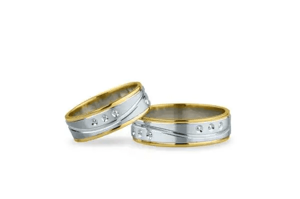 Pereche verighete aur combinat cu model neural network, rețeaua neurală