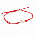 Brățară cu Șnur și Pandantiv din Aur 14K – Model Mașină SR017